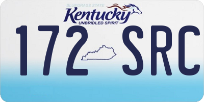 KY license plate 172SRC