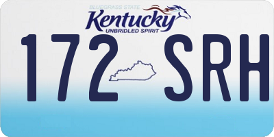 KY license plate 172SRH
