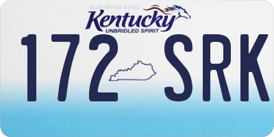 KY license plate 172SRK
