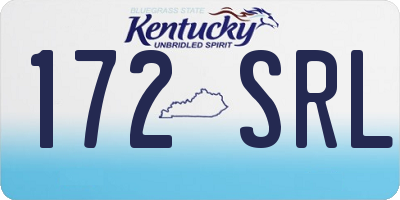 KY license plate 172SRL