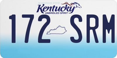 KY license plate 172SRM