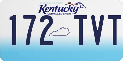 KY license plate 172TVT