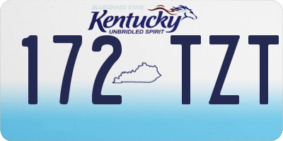 KY license plate 172TZT