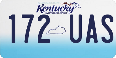 KY license plate 172UAS