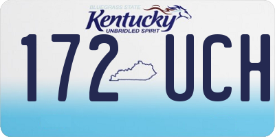 KY license plate 172UCH
