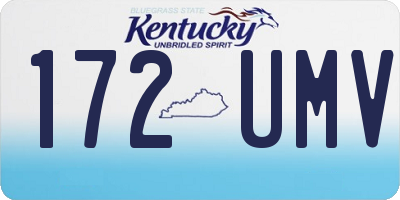 KY license plate 172UMV