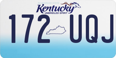 KY license plate 172UQJ