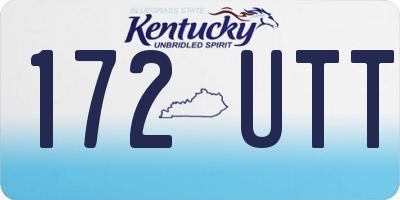 KY license plate 172UTT