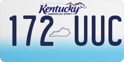KY license plate 172UUC
