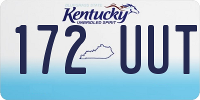 KY license plate 172UUT