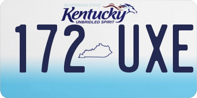 KY license plate 172UXE