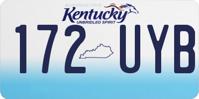 KY license plate 172UYB