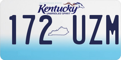 KY license plate 172UZM