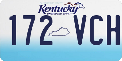 KY license plate 172VCH