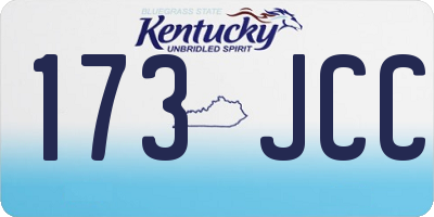 KY license plate 173JCC