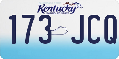 KY license plate 173JCQ