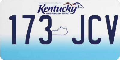 KY license plate 173JCV