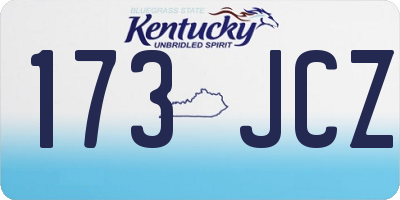 KY license plate 173JCZ