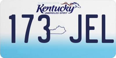 KY license plate 173JEL