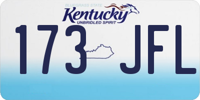 KY license plate 173JFL