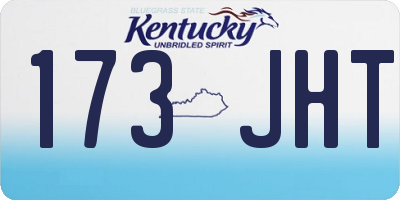 KY license plate 173JHT