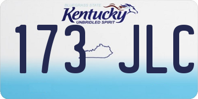 KY license plate 173JLC
