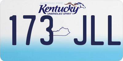 KY license plate 173JLL