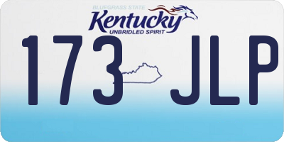 KY license plate 173JLP