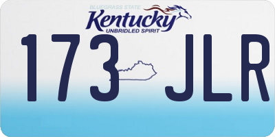 KY license plate 173JLR