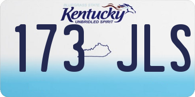 KY license plate 173JLS