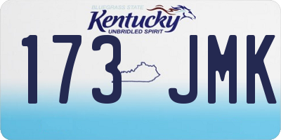 KY license plate 173JMK