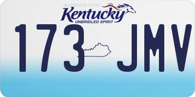 KY license plate 173JMV