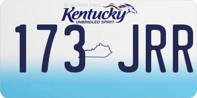 KY license plate 173JRR