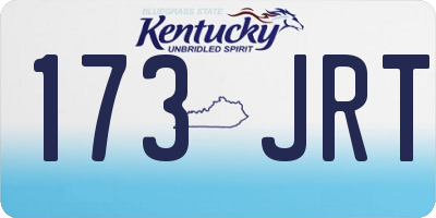 KY license plate 173JRT