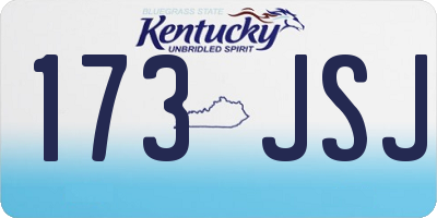 KY license plate 173JSJ