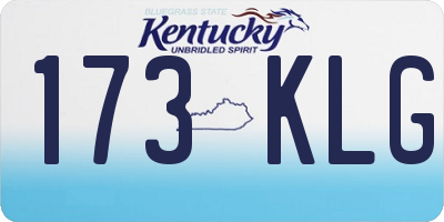 KY license plate 173KLG