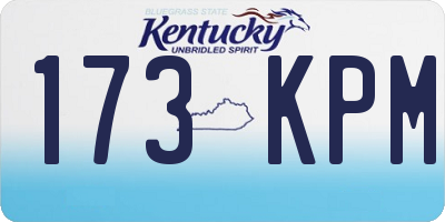 KY license plate 173KPM