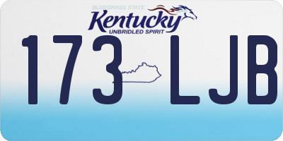 KY license plate 173LJB