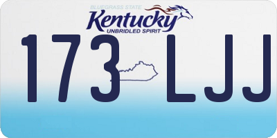 KY license plate 173LJJ