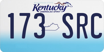 KY license plate 173SRC