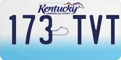 KY license plate 173TVT
