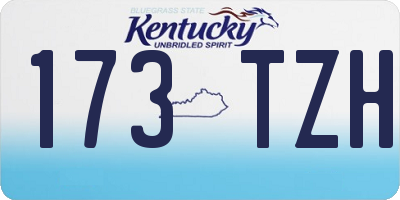KY license plate 173TZH