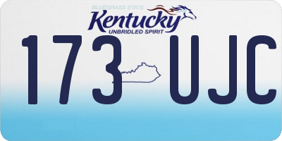 KY license plate 173UJC
