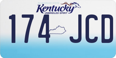 KY license plate 174JCD