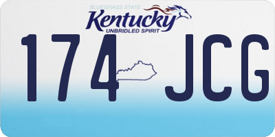 KY license plate 174JCG