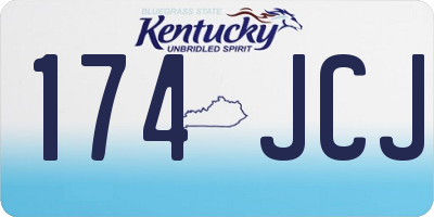 KY license plate 174JCJ