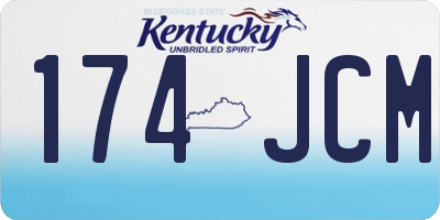 KY license plate 174JCM