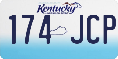 KY license plate 174JCP