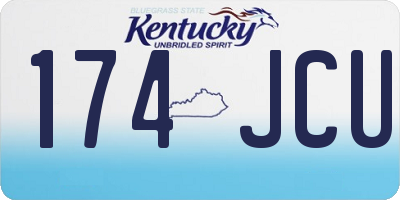 KY license plate 174JCU