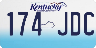 KY license plate 174JDC